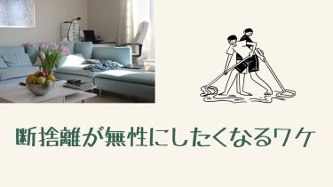 断捨離が無性にしたくなるワケ