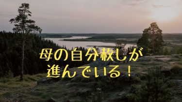 母の自分赦しが進んでいる！