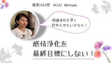 感情浄化を最終目的にしない！