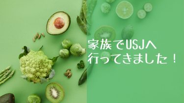 家族でUSJへ行ってきました！